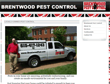 Tablet Screenshot of brentwoodpest.com